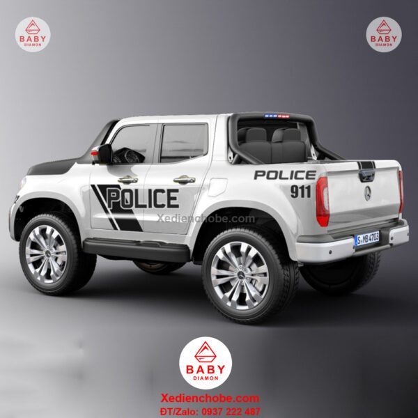 Ô tô điện trẻ em cảnh sát Police Mercedes MB 4703 XMX 606 bản quyền, 1-8 tuổi