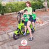 Xe đạp điện cho mẹ và bé Lihaze, 3 yên ghế, tải tối đa 150 ký