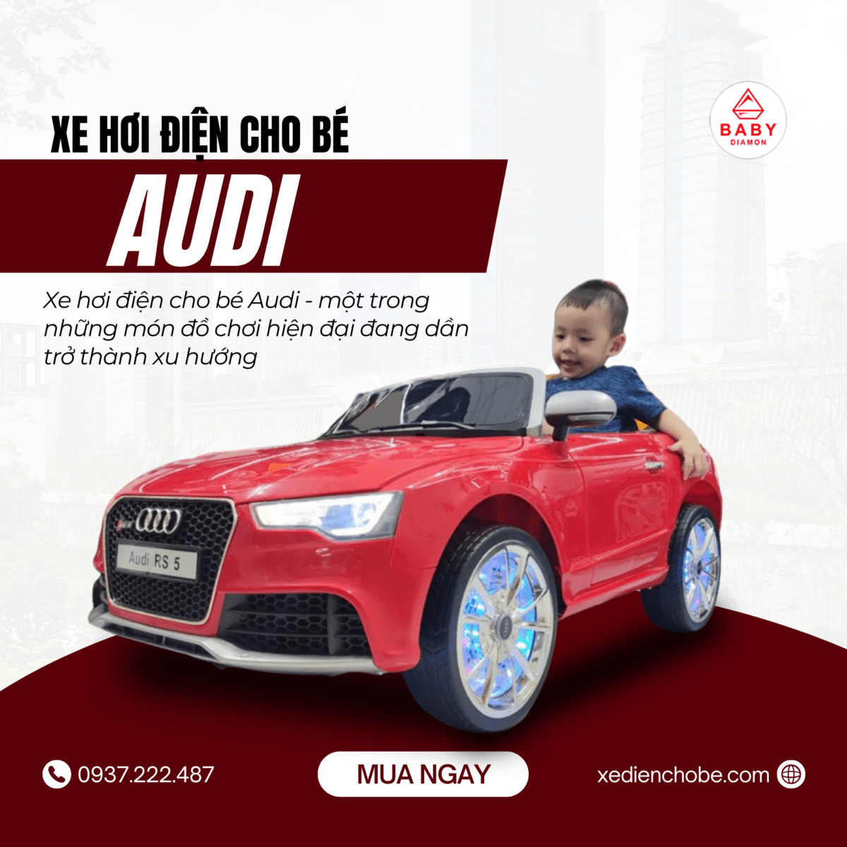 xe hơi điện cho bé Audi