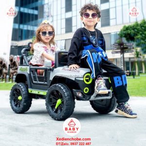 Xe điện trẻ em địa hình nhỏ Jeep Rubicon TS 3, 1-5 tuổi, tải 30 ký