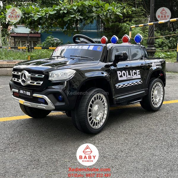 Xe điện trẻ em Mercedes cảnh sát Police, bán tải, JM 7188, 1-8 tuổi