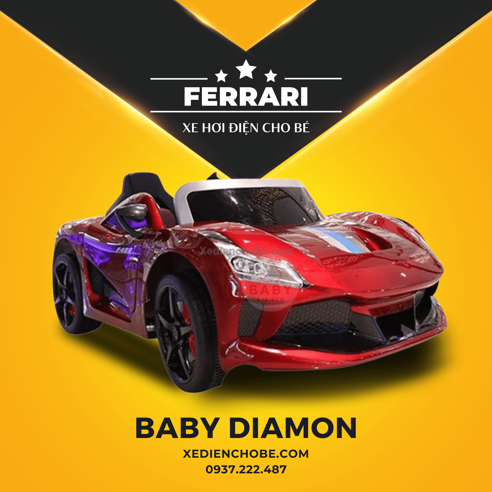 xe hơi điện cho bé Ferrari