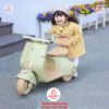 Xe Vespa điện cho bé BDQ 916 siêu dễ thương, 2-5 tuổi