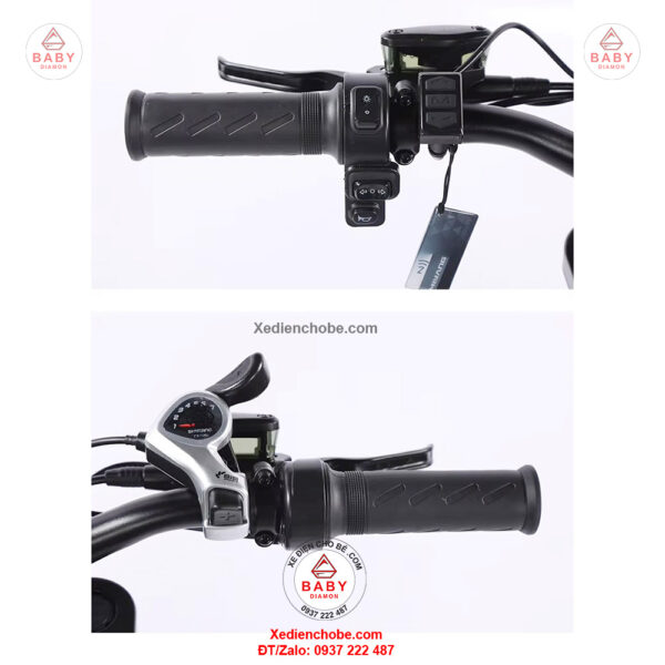 Xe đạp điện trợ lực Super SP 73 Pro, bản carbon, cao cấp