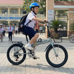 Xe đạp trợ lực gấp gọn Trường Vương Basic, Pin rời, thương hiệu Việt Xe đạp trợ lực gấp gọn Trường Vương Basic, Pin rời, thương hiệu Việt