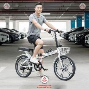 Xe đạp trợ lực gấp gọn Trường Vương Fujix, Pin rời, thương hiệu Việt Xe đạp trợ lực gấp gọn Trường Vương Fujix, Pin rời, thương hiệu Việt